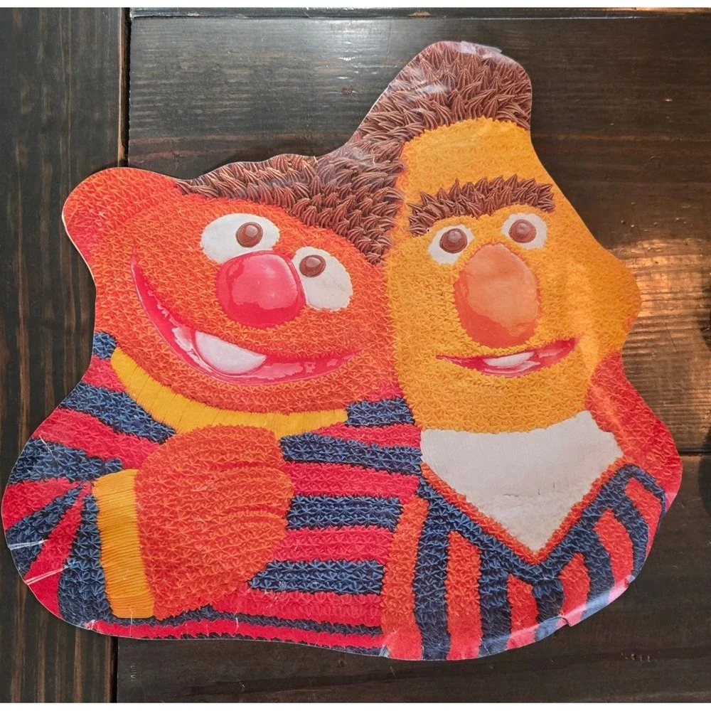 Vintage Wilton Sesame Street‎ Ernie and Bert Cake Pan 1977 Aluminum 502-7423